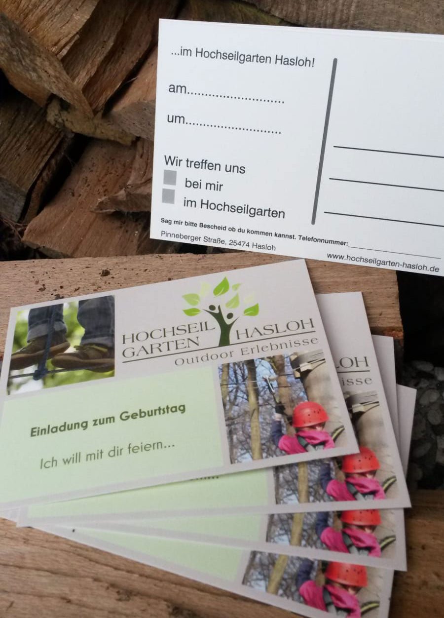 Kindergeburtstag • Hochseilgarten-Hasloh